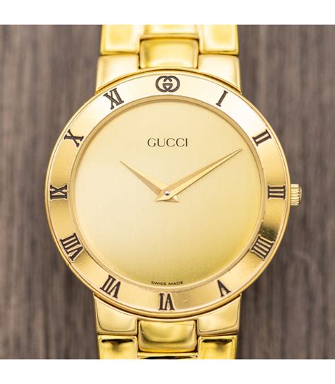 vintage gucci mens watch sapphire crystal|vintage gucci diamond watches.